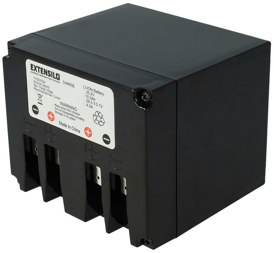 Extensilo kompatibel mit Ambrogio L200 Basic Akku Li-Ion 10500 mAh (25,2 V) schwarz