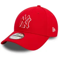 New-Era Schirmmütze TEAM Outline 9Forty New York Yankees rot