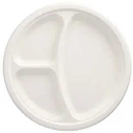 Papstar 50 Teller, Zuckerrohr, "pure" weiss
