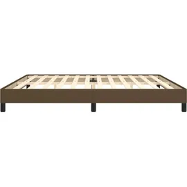 vidaXL Bettgestell 200 x 200 cm Dunkelbraun