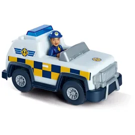 Simba 109252508 Feuerwehrmann Sam Polizeiauto 4x4 mit Figur