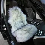 Altlue Lammfell Autositzbezüge - Universal Autositz Sitzbezug für Auto, Sitzauflage, Fell Vordersitze (Einteilig)