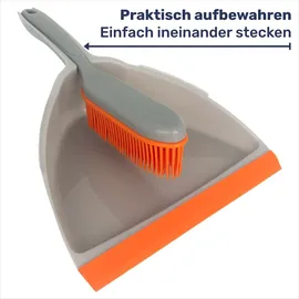 Gravidus Handfeger Kehrset Gummi grau