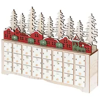 Livarno Home Weihnachts Adventskalender Holz LED Stadt Kalender