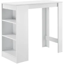 [en.casa] Bartisch Kouvola 110 x 50 x 103 cm Weiß