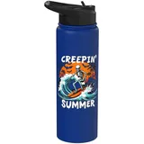 Creepin Summer Summerween Skelett Geist Halloween Sommer Stainless Steel Insulated Water Bottle