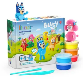 Hey Clay Bluey & Friends-Set 15 Dosen Modelliermasse