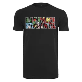 MERCHCODE Marvel Logo Character Tee schwarz XS