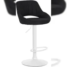 CLP Barhocker Milet Stoff schwarz/weiß