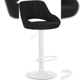 CLP Barhocker Milet Stoff schwarz/weiß