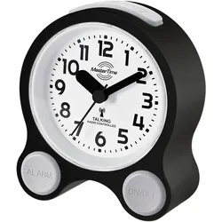 Funkwecker MASTER TIME, schwarz, Wecker, Quarzwecker, automatischer Kalender