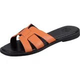 Apple of Eden Klassische Pantoletten für Damen, orange, 40 EU