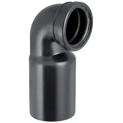 Geberit PE Anschlussbogen 90 Grad für Wand-WC, mit Erweiterung Außendurchmesser 90mm 366925161