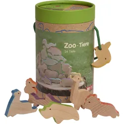 Glückskäfer Holzfiguren - Zootiere (24 Teile)