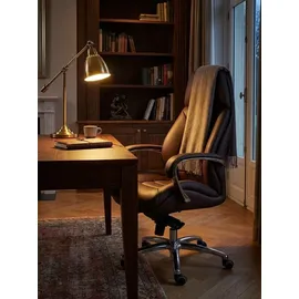 KADIMA DESIGN Chefsessel Echtleder Braun