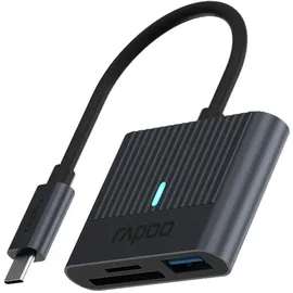 Rapoo USB-C Kartenleser grau (00217694)"