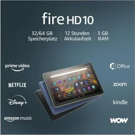 Amazon Fire HD 10 2021 10.1" 32 GB Wi-Fi mit Werbung blau