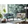 Atlantic Home Collection Sessel Charlie Samtvelours 86 x 70 x 74 cm Petrol/Bunt mit Wellenunterfederung