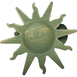 INDEKO Dekoklammer INDEKO "Sonne B" Gr. 1, grün (goldfarben, grün), Ø:0,35cm, Gardinenbefestigungen
