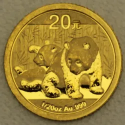 Goldmünze 1/20oz Panda 2010 (China)