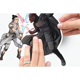 KOMAR Star Wars Heroes Villains Deko-Sticker 50 cm x 70 cm 12 Teile bunt 14021h