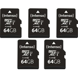 Intenso MicroSDXC Karte UHS-1 Premium 64 GB 5er Pack