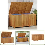 The Living Store - Gartenbox 150x80x75 cm Massivholz Akazie - Gartenbox - Holzkiste - Aufsatztisch - Outdooraufbewahrung - Gartenschuppen