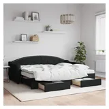 vidaXL Tagesbett 80 x 200 cm Schwarz