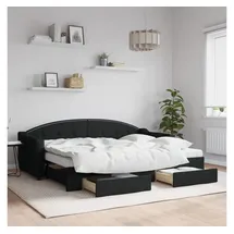vidaXL Tagesbett 80 x 200 cm Schwarz