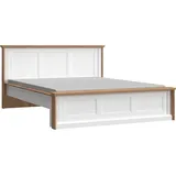 Home Affaire Bettgestell "Tara", weiß (weiß, pacific walnut, weiß, pacific walnut, weiß, pacific walnut), B:181cm H:100cm L:222cm, Betten, Bettgestell, Liegefläche 160x200 cm