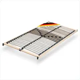 CUBEsleep Base 5-Zonen Lattenrost 100 x 200 cm 28 Leisten starr extra flach, fertig montiert