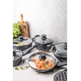 OEM KLAUSBERG Topf-Set 12-tlg. 2 x Kochtopf + 2 x Bratentopf + 2 x Stielkasserolle + 2 x Dämpfeinsatz + 2 x Fleischtopf