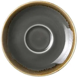 Gastronoble Olympia Kiln Untertassen Rauch | 11,5cm | Porzellan | 12 Untertassen