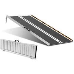VEVOR Tragbare Rollstuhlrampe, 1,52 m, 363 kg Tragkraft, rutschfeste Aluminium-Klappschwellenrampe, faltbare Rollstuhlrampe für Mobilitätsroller, Rampe für Hausstufen, Treppen, Türen, Bordsteine