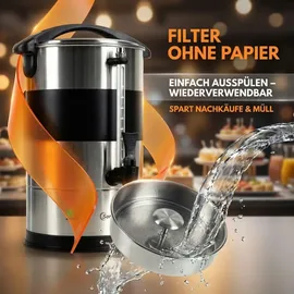 sommertal Kaffeemaschine 15L silber