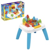 MEGA HHM99 - MEGA Bloks Bauset Bau- und Purzeltisch mit 2 Purzelfunktionen, 23 Bausteinen sowie 1 Figur, Konstruktionsspielzeug, Spielzeug-Geschenkset für Kinder ab 1 Jahr