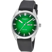 REGENT F-1589 Herrenuhr Gut Ablesbar Edelstahl/Grün