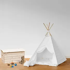TIMBELA Aufbewahrungsbox 80 x 50 x 47 cm 1-tlg. beige