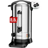 monzana Glühweinkocher mit Zapfhahn Edelstahl Temperatureinstellung 30-110°C Heißgetränkespender Punschkocher Heißgetränkeautomat, Fassungs...