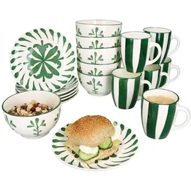 Mambocat Frühstücksset Wald 18-tlg. grün