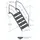 Eichenwald Modell 13 Treppe 650 cm Edelstahl