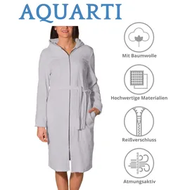 Aquarti Bademantel Aquarti Grau XL