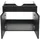 Mendler Waschbeckenunterschrank HWC-L86, Badezimmer Waschtisch Unterschrank, FSC® Melamin 2 Türen 48x59x46cm ~ schwarz