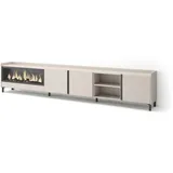 SKRAUT HOME Lowboard 315x61 cm Beige Holzwerkstoff