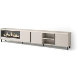 SKRAUT HOME Lowboard 315x61 cm Beige Holzwerkstoff