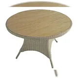 deluke Gartentisch Ø 100 x 73 cm Ingwerbraun