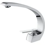 Designer-Wasserfall-Waschtischarmatur, verchromte Messing-Mischbatterie, WC-Armatur, kreative Armatur