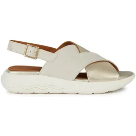 GEOX Damen »D SPHERICA EC5 C«, Sport Sandal, LT Sand/LT Gold, 41 EU