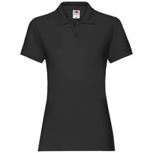 FRUIT OF THE LOOM PREMIUM POLO - Damen Polo-Shirt mit Zwei-Knopfleiste,