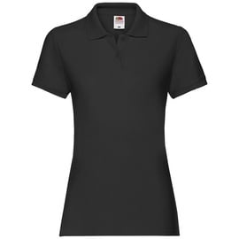 FRUIT OF THE LOOM PREMIUM POLO - Damen Polo-Shirt mit Zwei-Knopfleiste,